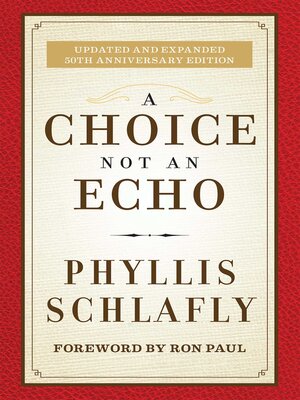 cover image of A Choice Not an Echo